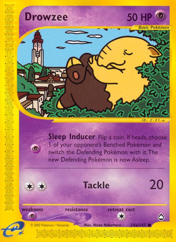Drowzee (74a/147) [Aquapolis] | Good Games North