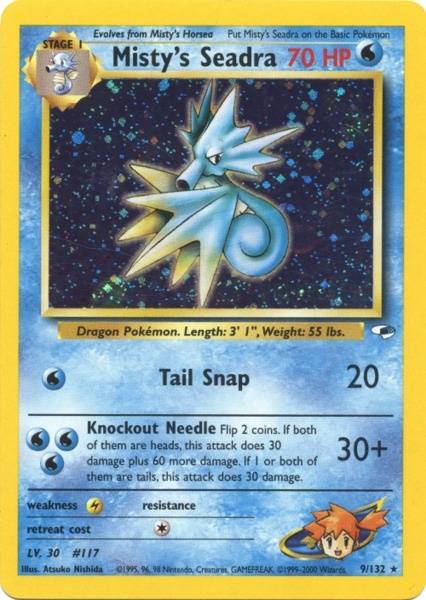 Misty's Seadra (9/132) [Gym Heroes Unlimited] | Good Games North