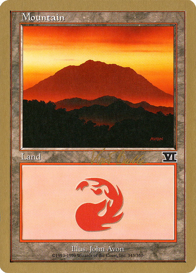 Mountain (kb343) (Kai Budde) [World Championship Decks 1999] | Good Games North