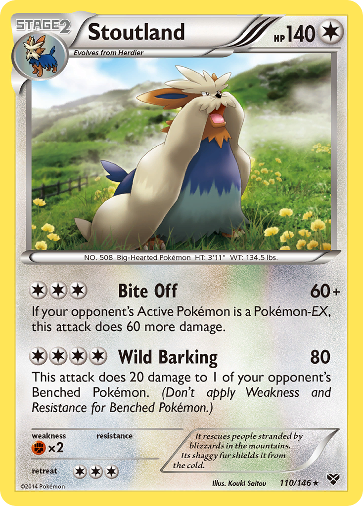 Stoutland (110/146) [XY: Base Set] | Good Games North