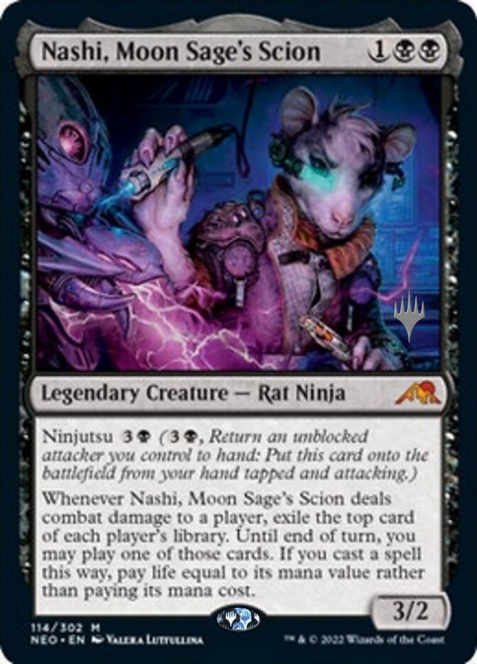 Nashi, Moon Sage's Scion (Promo Pack) [Kamigawa: Neon Dynasty Promos] | Good Games North