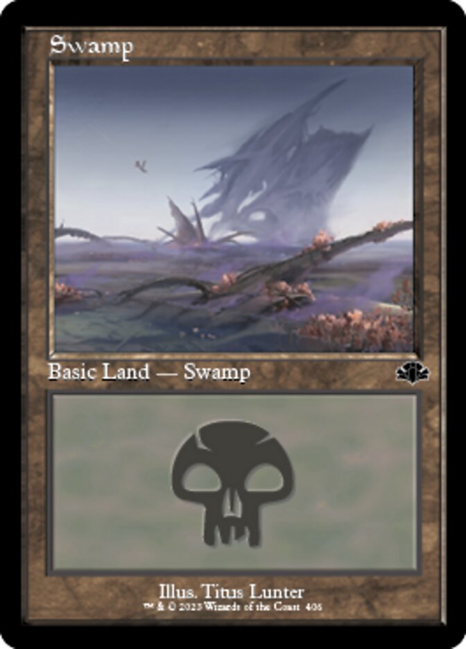 Swamp (406) (Retro) [Dominaria Remastered] | Good Games North