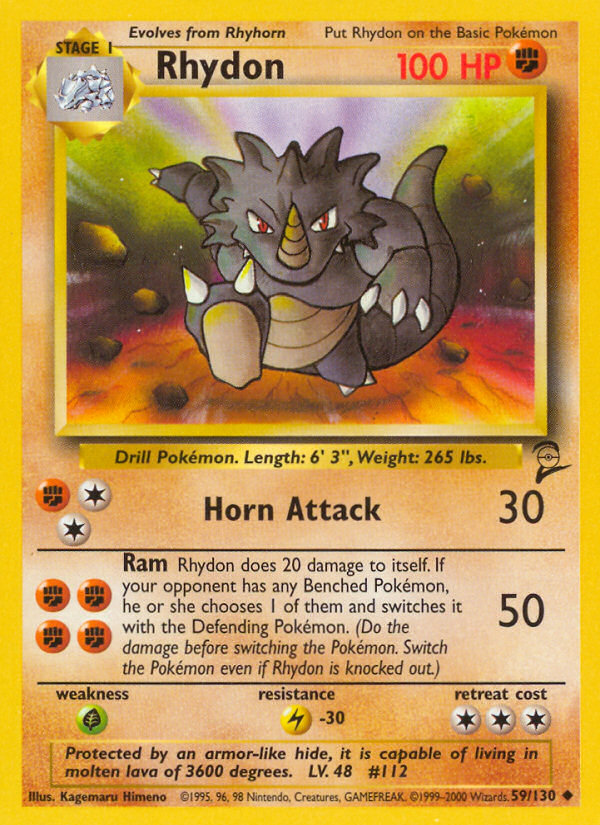 Rhydon (59/130) [Base Set 2] | Good Games North