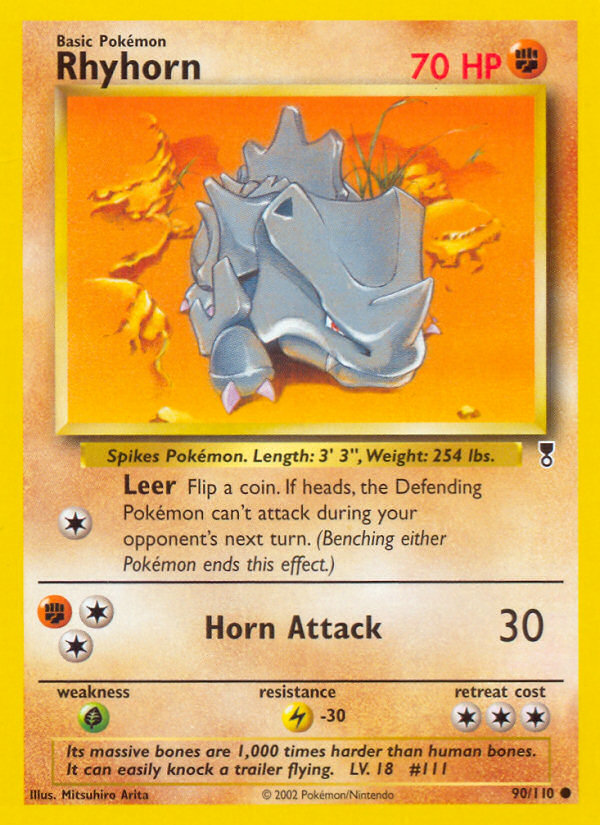Rhyhorn (90/110) [Legendary Collection] | Good Games North