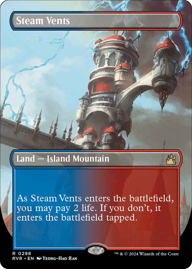 Steam Vents (Borderless) [Ravnica Remastered] | Good Games North