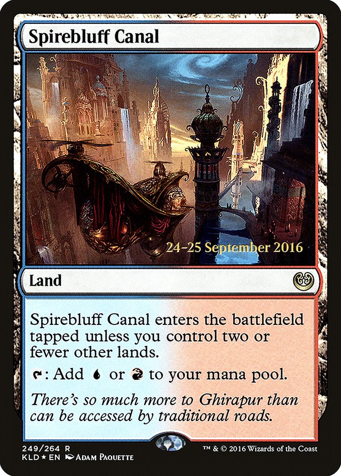 Spirebluff Canal  [Kaladesh Prerelease Promos] | Good Games North