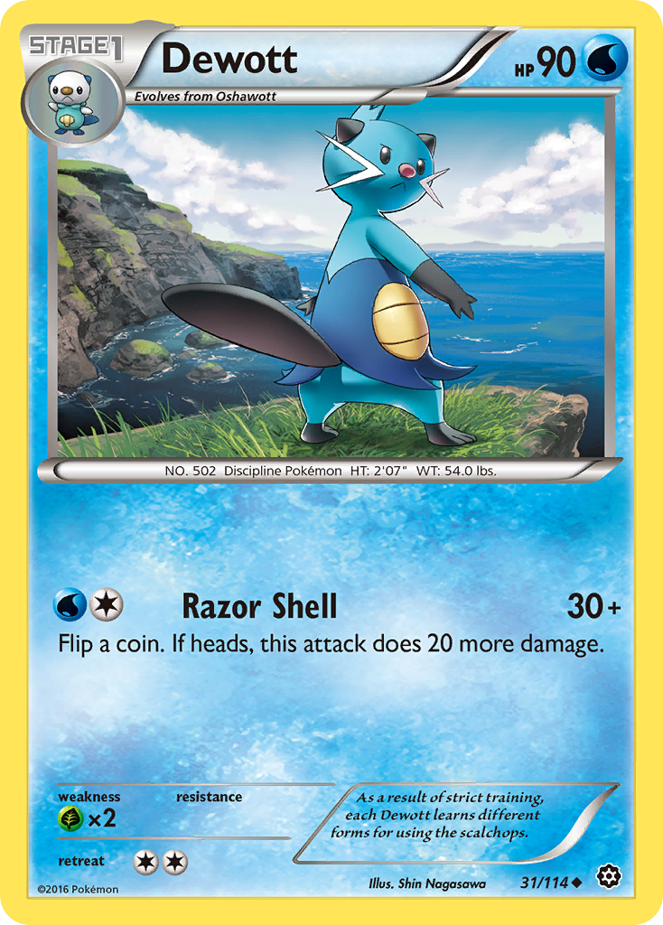 Dewott (31/114) [XY: Steam Siege] | Good Games North