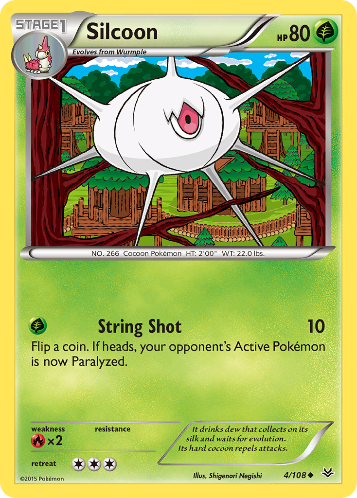 Silcoon (4/108) [XY: Roaring Skies] | Good Games North