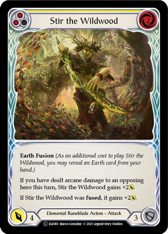 Stir the Wildwood (Yellow) [U-ELE083] Unlimited Normal | Good Games North