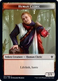 Human Cleric // Food (15) Double-sided Token [Throne of Eldraine Tokens] | Good Games North