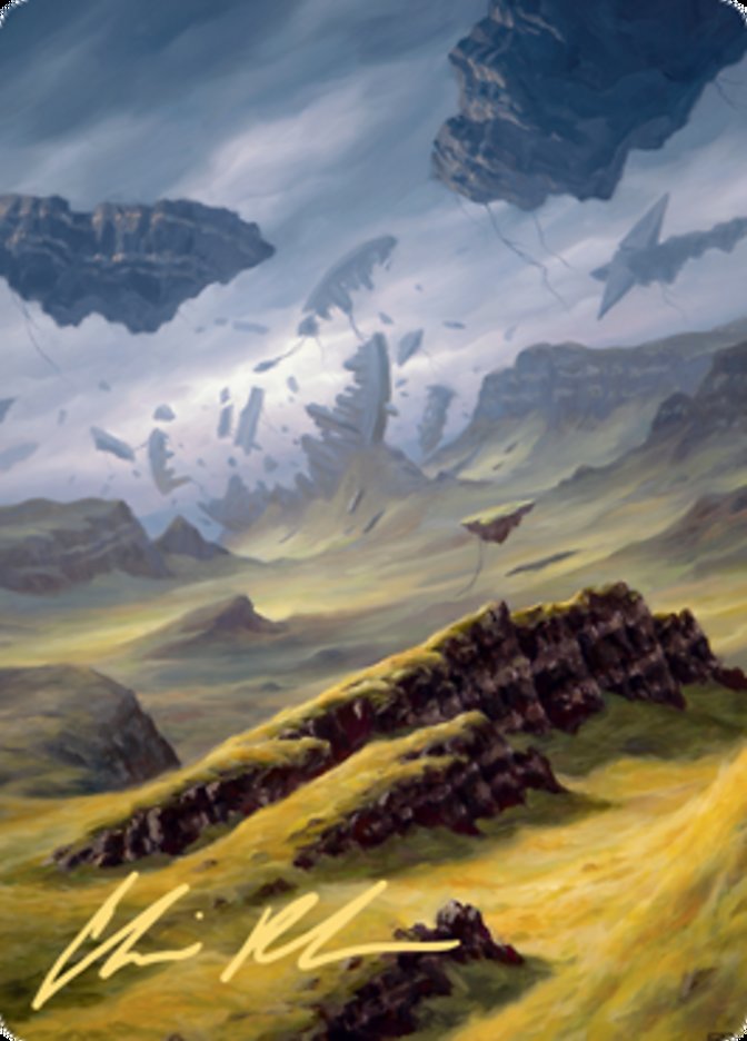 Plains 3 Art Card (Gold-Stamped Signature) [Zendikar Rising Art Series] | Good Games North