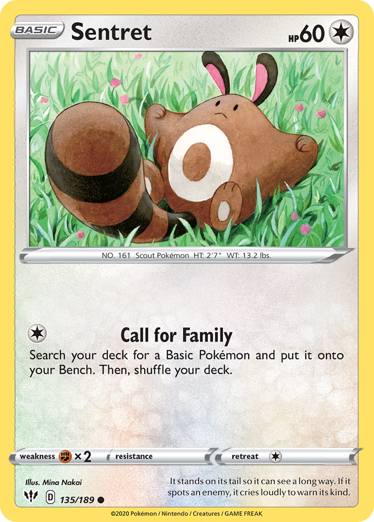 Sentret (135/189) [Sword & Shield: Darkness Ablaze] | Good Games North