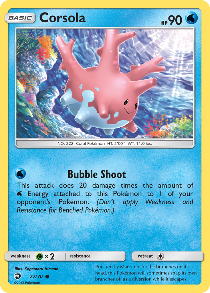 Corsola (27/70) [Sun & Moon: Dragon Majesty] | Good Games North