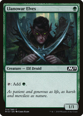 Llanowar Elves [Core Set 2019] | Good Games North