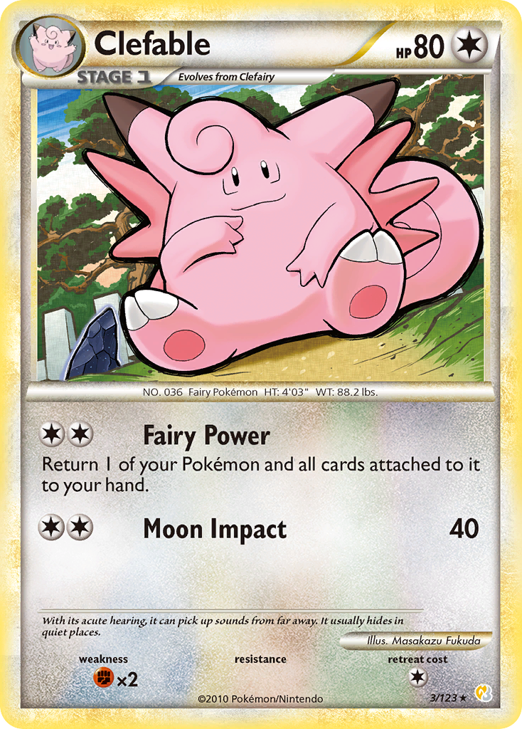 Clefable (3/123) [HeartGold & SoulSilver: Base Set] | Good Games North
