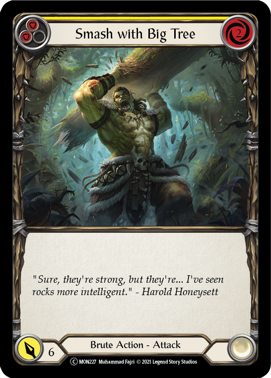 Smash with Big Tree (Yellow) [U-MON227-RF] Unlimited Rainbow Foil | Good Games North