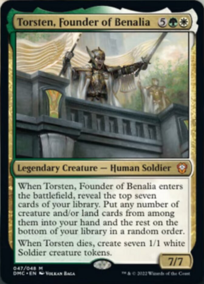 Torsten, Founder of Benalia [Dominaria United Commander] | Good Games North
