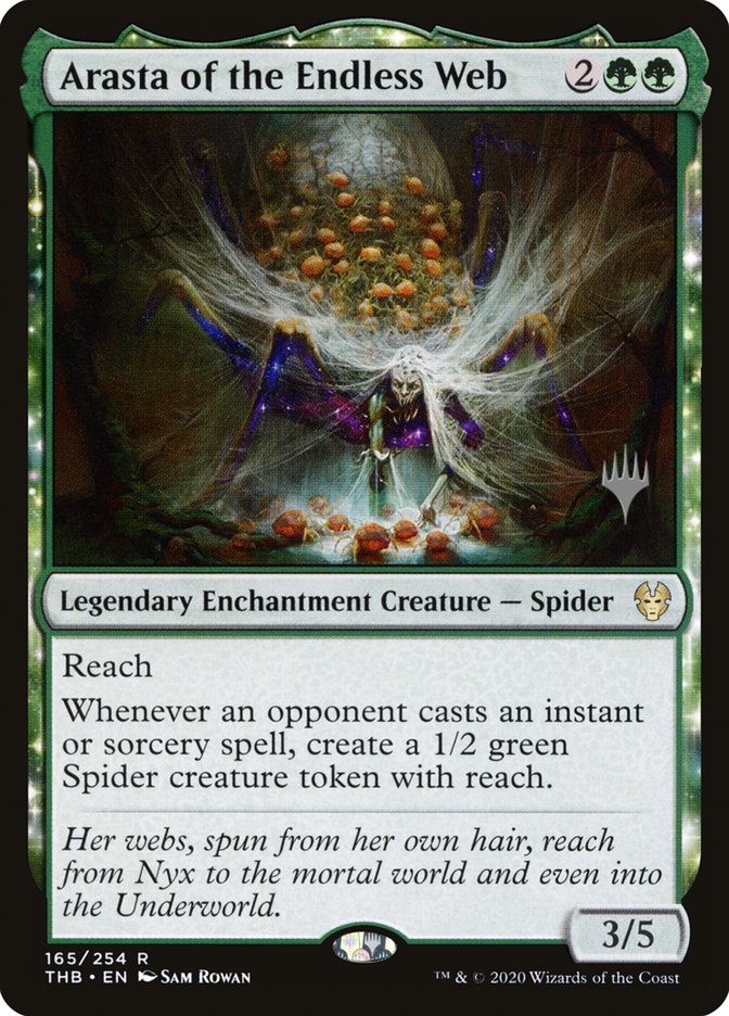 Arasta of the Endless Web (Promo Pack) [Theros Beyond Death Promos] | Good Games North