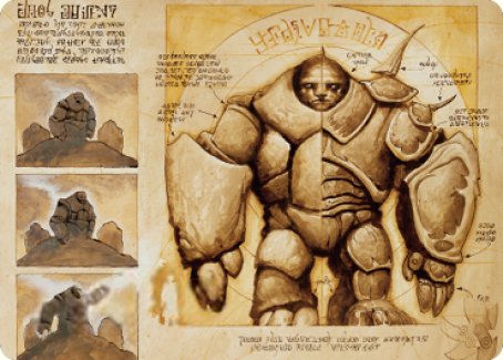Precursor Golem Art Card [The Brothers' War Art Series] | Good Games North