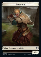 Soldier // Wurm Double-sided Token [Dominaria United Tokens] | Good Games North