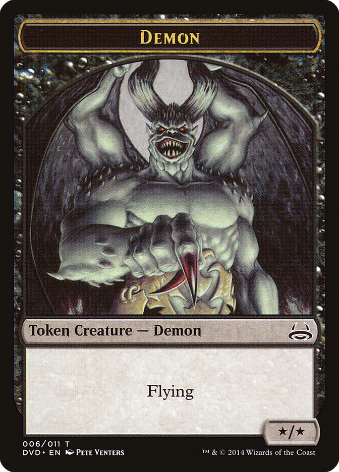 Demon Token (Divine vs. Demonic) [Duel Decks Anthology Tokens] | Good Games North