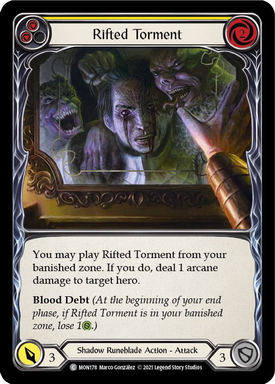 Rifted Torment (Yellow) [MON178] 1st Edition Normal | Good Games North
