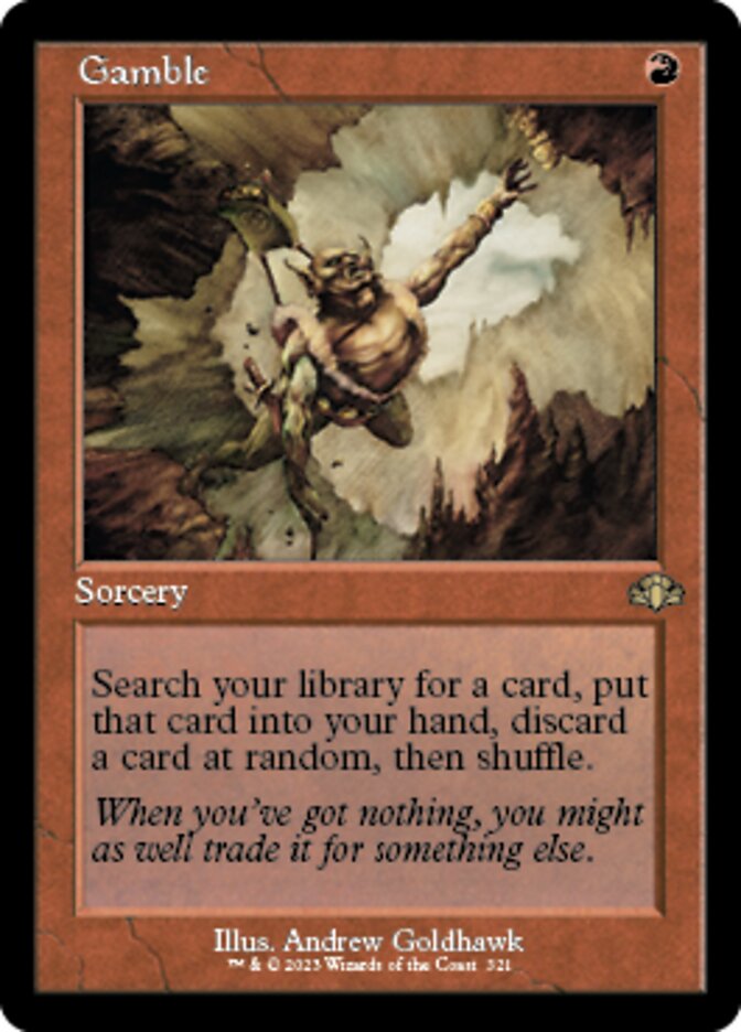 Gamble (Retro) [Dominaria Remastered] | Good Games North
