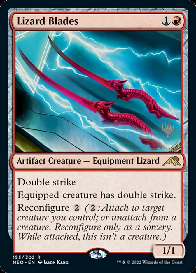 Lizard Blades (Promo Pack) [Kamigawa: Neon Dynasty Promos] | Good Games North