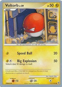 Voltorb LV.29 (117/132) (Intimidation - Tristan Robinson) [World Championships 2008] | Good Games North