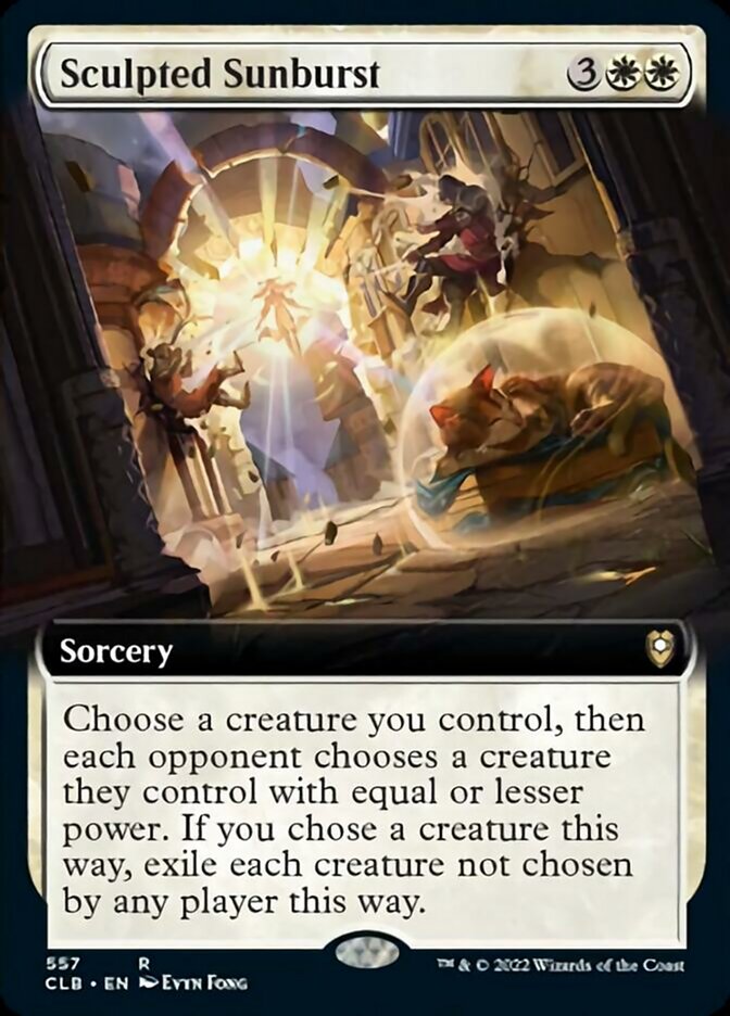 Sculpted Sunburst (Extended Art) [Commander Legends: Battle for Baldur's Gate] | Good Games North