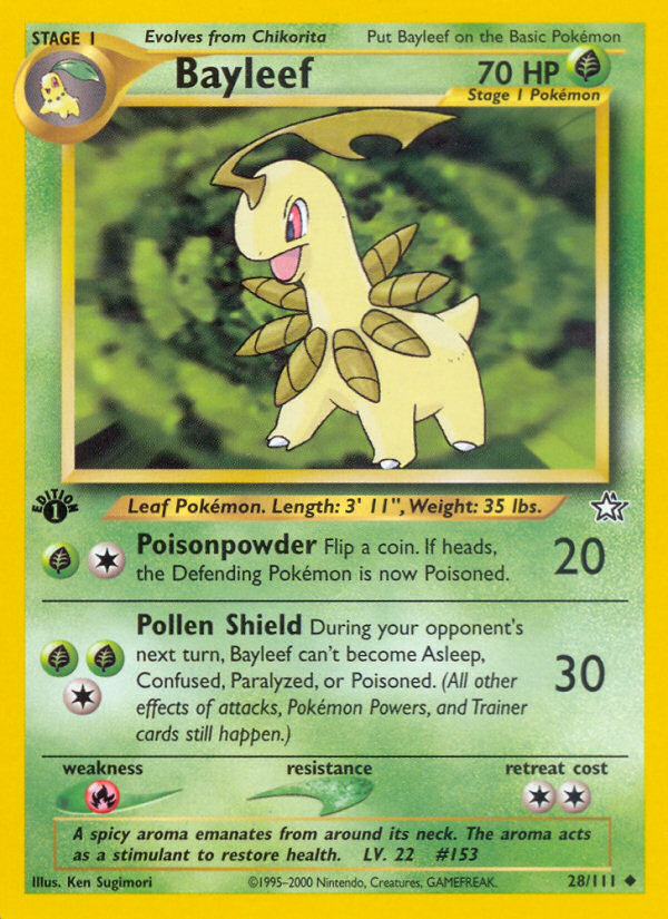 Bayleef (28/111) [Neo Genesis 1st Edition] | Good Games North