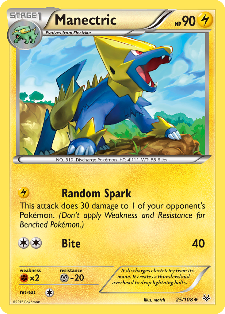 Manectric (25/108) [XY: Roaring Skies] | Good Games North