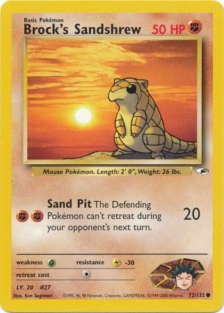Brock's Sandshrew (72/132) [Gym Heroes Unlimited] | Good Games North