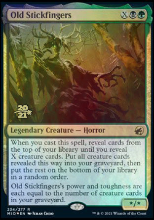 Old Stickfingers [Innistrad: Midnight Hunt Prerelease Promos] | Good Games North