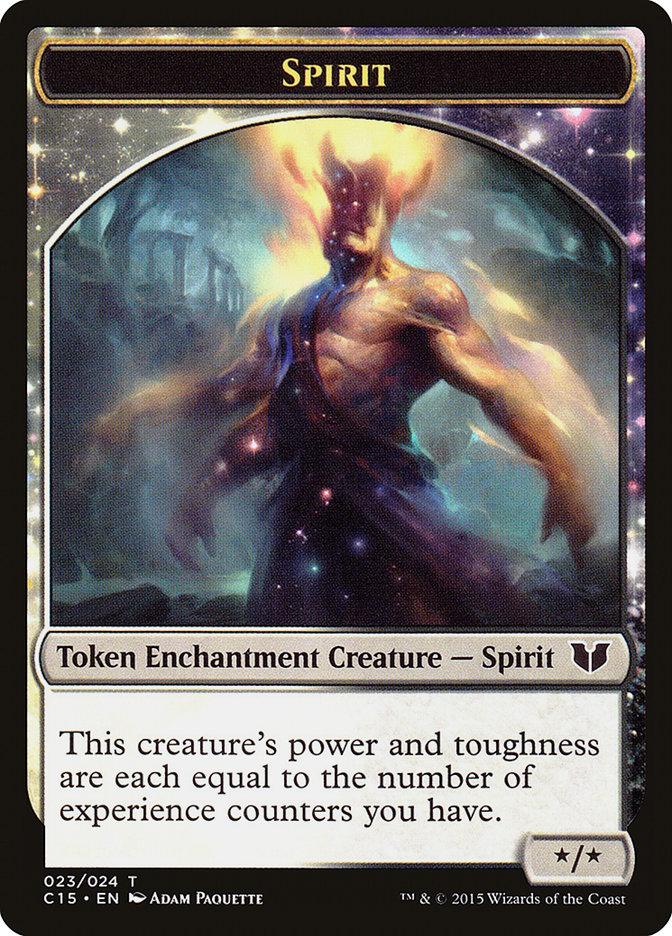 Spirit (023) // Cat Double-sided Token [Commander 2015 Tokens] | Good Games North