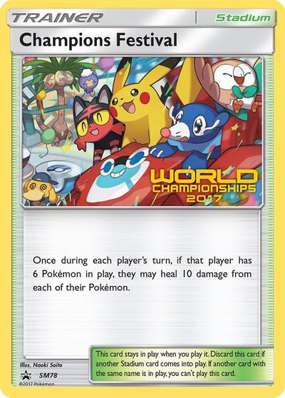Champions Festival (SM78) (2017) [Sun & Moon: Black Star Promos] | Good Games North