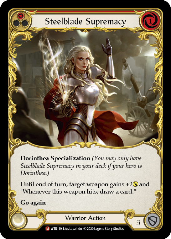 Steelblade Supremacy [U-WTR119] (Welcome to Rathe Unlimited)  Unlimited Rainbow Foil | Good Games North