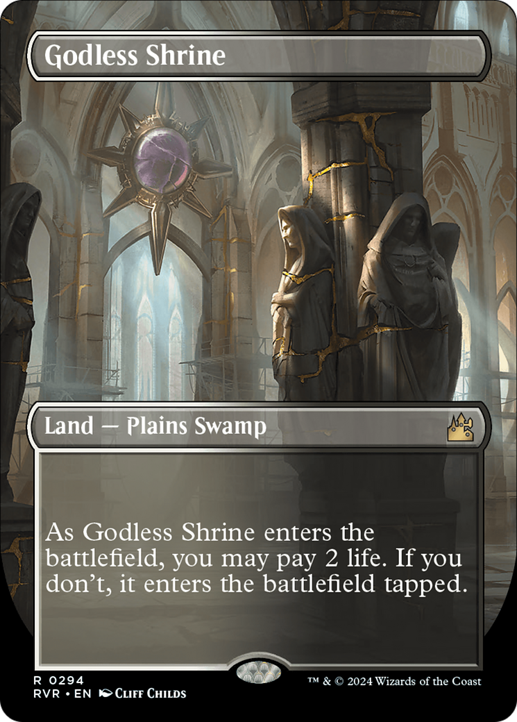 Godless Shrine (Borderless) [Ravnica Remastered] | Good Games North