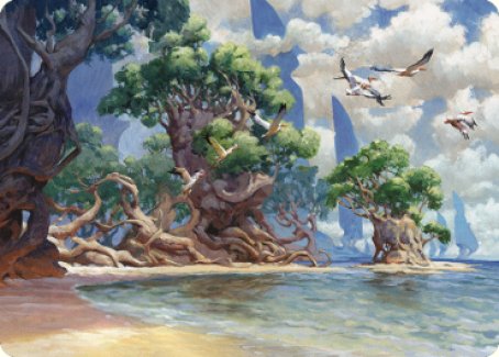 Yavimaya Coast Art Card [Dominaria United Art Series] | Good Games North