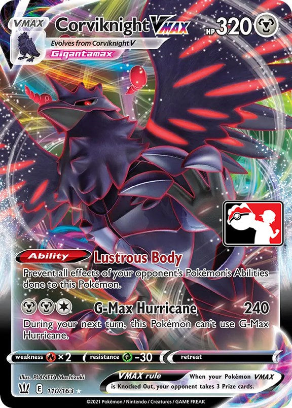 Corviknight VMAX (110/163) [Prize Pack Series One] | Good Games North