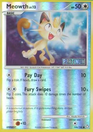 Meowth (106/146) [Burger King Promos: 2009 Collection] | Good Games North