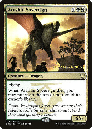 Arashin Sovereign [Dragons of Tarkir Promos] | Good Games North