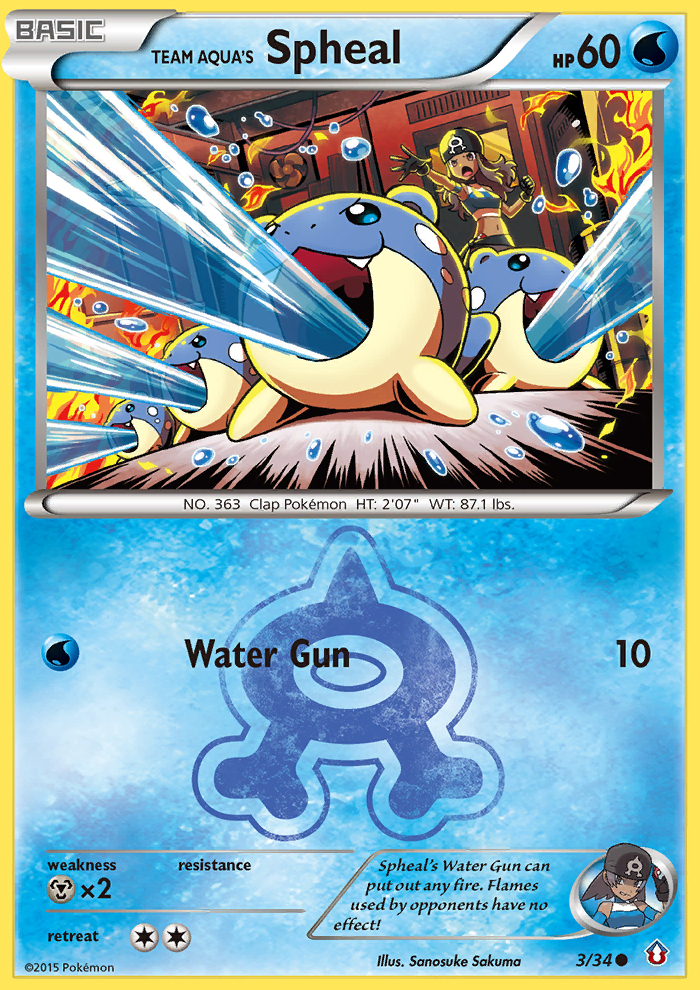 Team Aqua's Spheal (3/34) [XY: Double Crisis] | Good Games North