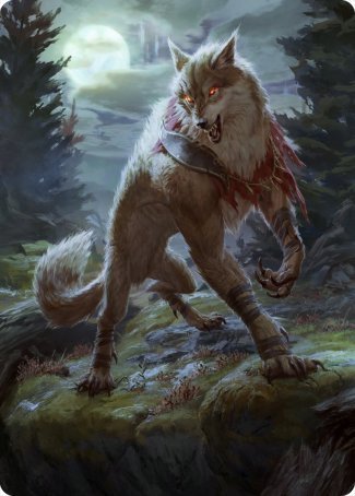 Arlinn, the Moon's Fury 1 Art Card [Innistrad: Midnight Hunt Art Series] | Good Games North