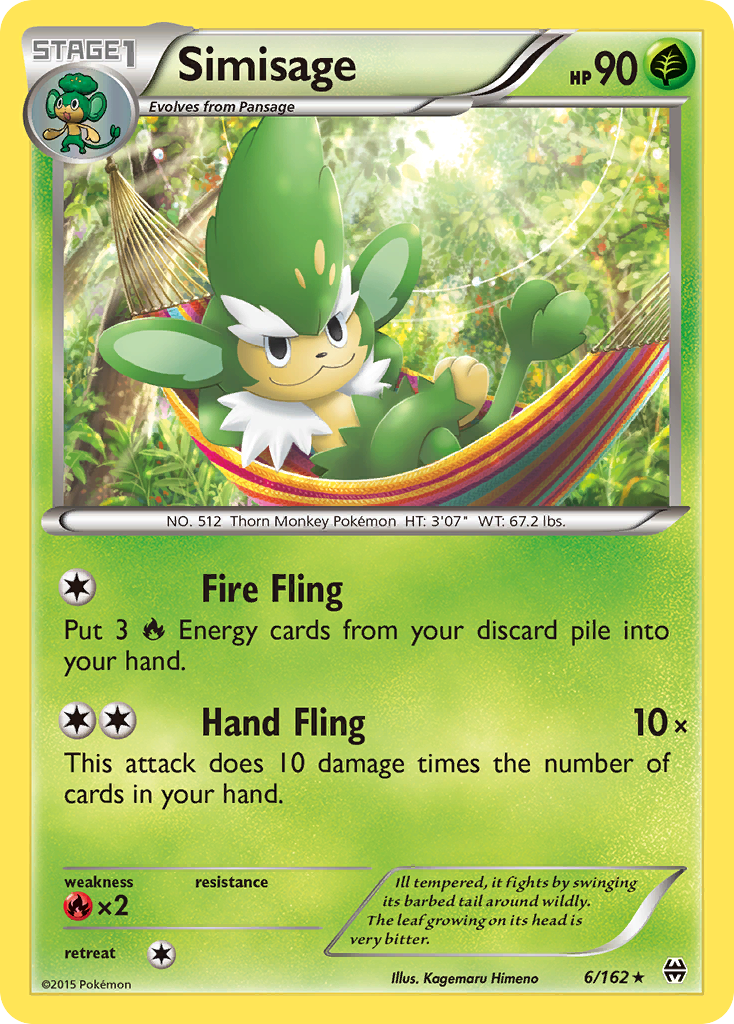 Simisage (6/162) [XY: BREAKthrough] | Good Games North