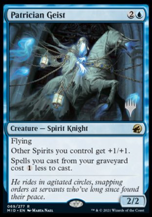 Patrician Geist (Promo Pack) [Innistrad: Midnight Hunt Promos] | Good Games North