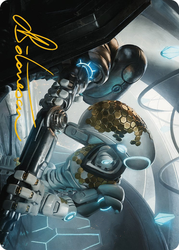Myr Kinsmith Art Card (Gold-Stamped Signature) [Phyrexia: All Will Be One Art Series] | Good Games North