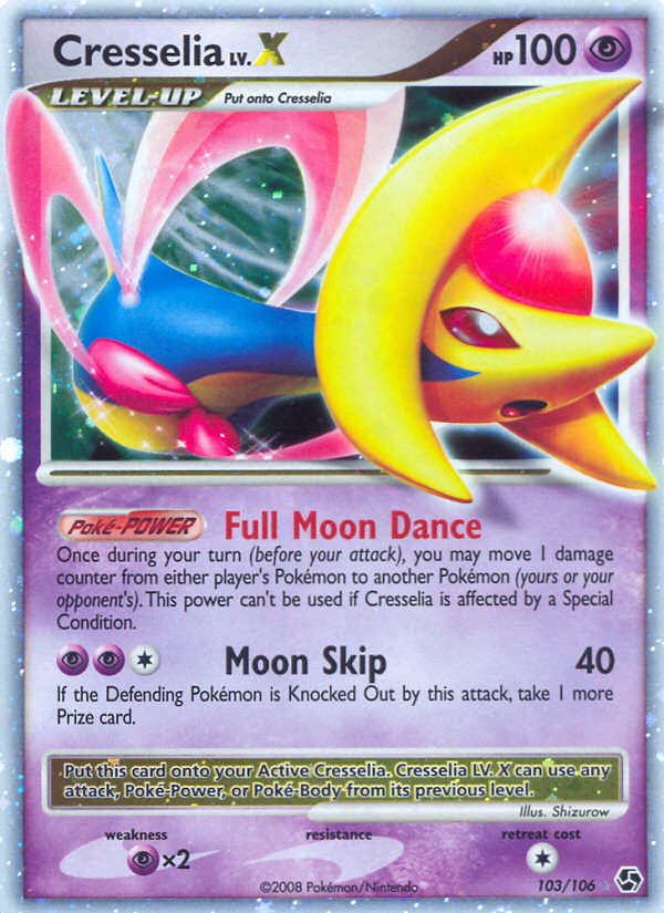 Cresselia LV.X (103/106) [Diamond & Pearl: Great Encounters] | Good Games North