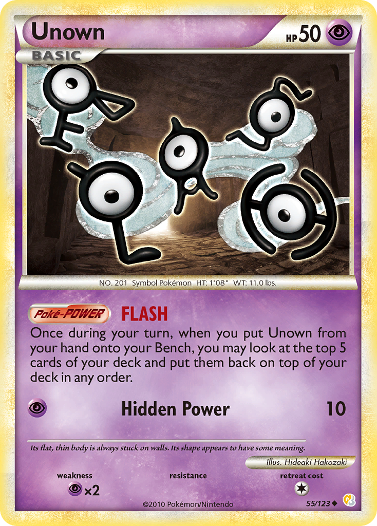 Unown (55/123) [HeartGold & SoulSilver: Base Set] | Good Games North