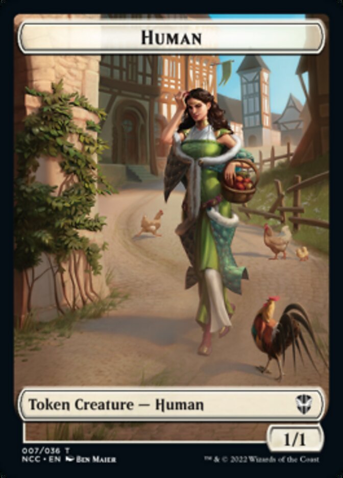 Eldrazi Spawn // Human Double-sided Token [Streets of New Capenna Commander Tokens] | Good Games North
